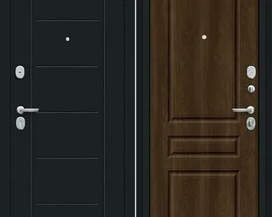 фото Входная дверь Пик Букле черное-ДакБарнвуд