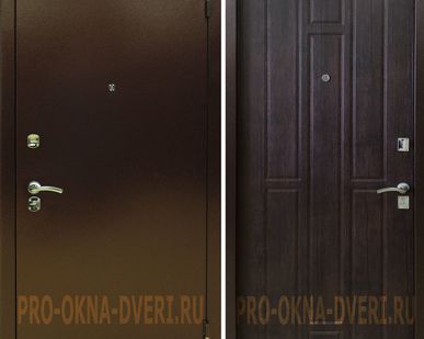 фото Входная дверь Кондор медь/тик