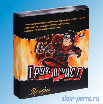 Фото №0 Средство для очистки дымохода от сажи и копоти &quot;Трубочист Профи&quot; 50 г