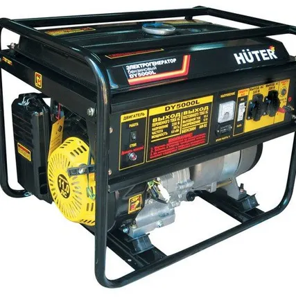 Фото №0 Huter Портативный бензогенератор HUTER DY5000L