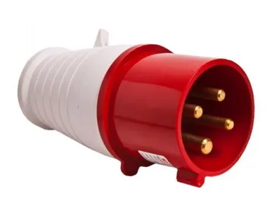 фото Вилка кабельная 16А 3Р+PЕ IР44 переносная 380В 014