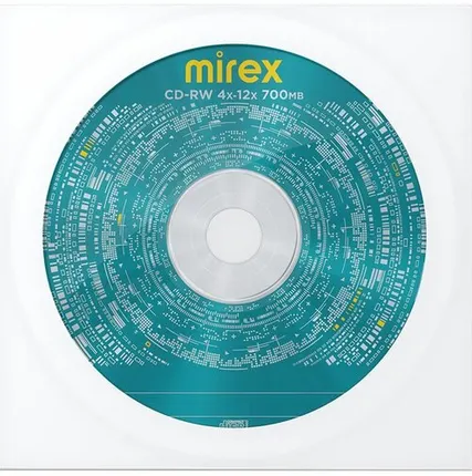 Фото №0 Носители информации CD-RW Mirex 700Mb 4x-12x в конверте 1/150 (UL121002A8C)