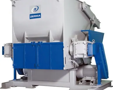 фото Мощные шредеры ZERMA (Зерма) ZXS для полимерных (пластиковых) отходов или ТБО/RDF в Москве