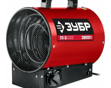 фото ЗУБР Электрическая тепловая пушка 3,2 кВт, ТП-3
