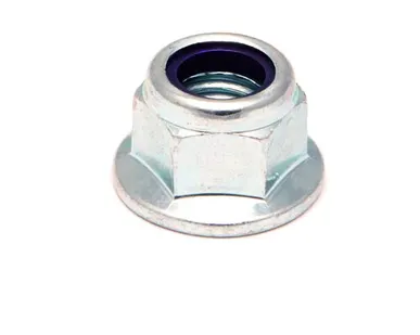 фото Гайки шестигранные самоконтрящиеся с фланцем-буртиком, DIN 6923, сталь А2, пр-во ЮВА