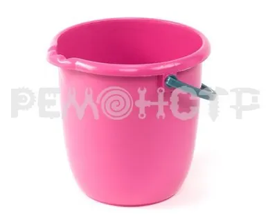 фото Ведро пласт 5л ЮниПласт розовое (20) (ВМ)