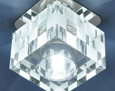 фото Светильник встраиваемый G9 8243 хром/прозрачный Elektrostandard