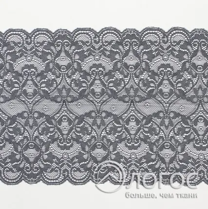 Фото №0 Кружево стрейч гипюр арт. 18108 170 мм, серый