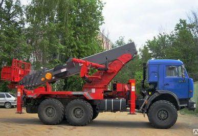 фото Автогидроподъемник ПСС-141.35Э (AWP-350) на шасси КамАЗ-43118 (6х6)