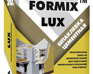 фото Шпатлевка цементная FORMIX LUX БЕЛАЯ 20кг
