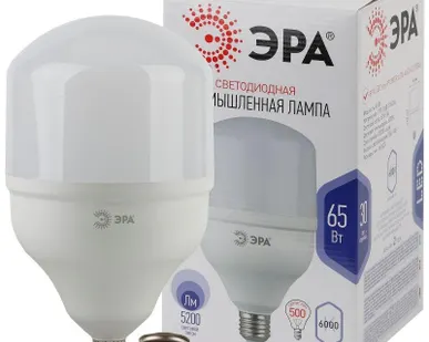 фото Лампа светодиодная высокомощная POWER 65W-6500-E27/E40 ЭРА 5200лм Б0027924