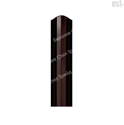 Фото №0 Штакетник "М-планка" RAL 8017 Коричневый шоколад