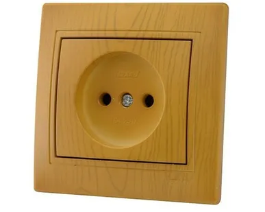 фото Розетка 1-м СП Мира с/з з/ш ольха