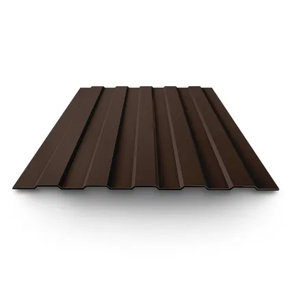 Фото №0 Профнастил окрашенный С8 0,35х1150(1200)х2000 RAL 8017 шок-кор (импорт)