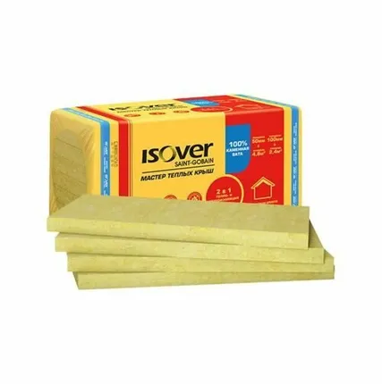 Фото №0 Изовер Мастер Теплых Крыш (50/600*1000) 4,8м2 /0,24 м3