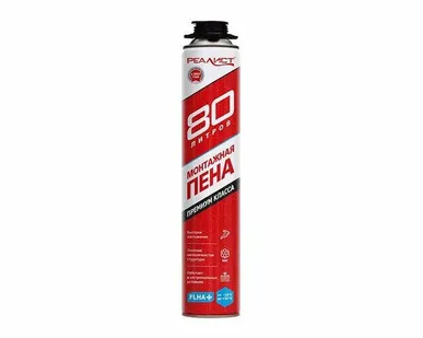 фото Пена монтажная профессиональная REALIST PRO Red 80л зимняя