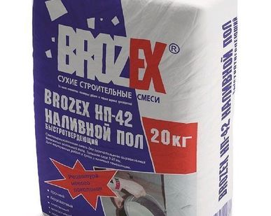 фото Наливной пол BROZEX НП-42, 20кг 56шт/пал
