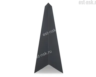 фото Планка конька плоского 150х150х2000 RAL 7024