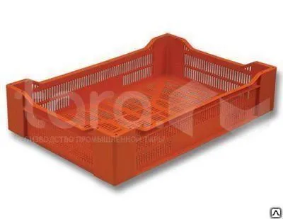 Фото №0 Ящик для фруктов 600х400х135 мм перфорированный арт.119