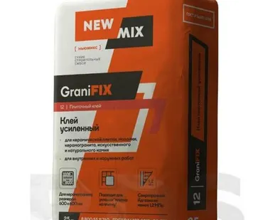 фото Плиточный клей усиленный Нью Микс "GraniFIX", 25кг