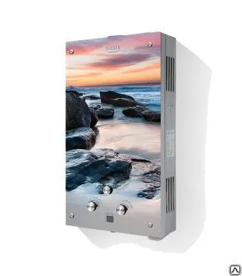 Фото №0 Газовый проточный водонагреватель «Oasis серия Glass MG20»