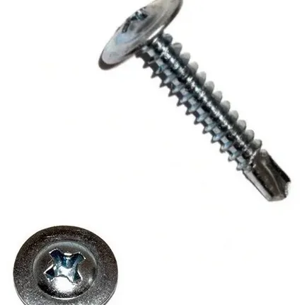 Фото №0 Саморез прессшайба цинк 4,2*25 сверло, 100 шт.