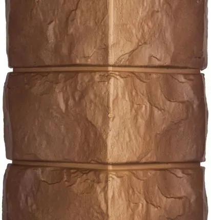 Фото №2 Универсальный угол к фасадной панели Т-сайдинг двухцветная покраска