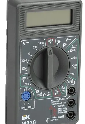 Фото №0 IEK Мультиметр цифровой Universal М838 IEK