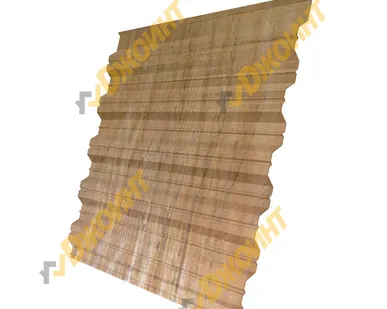 фото Профнастил НС-35 0,5 Printech Aspen 3D (Осина 3D wood)