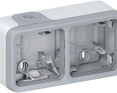 фото Коробка установочная ОП 2-м Plexo горизонт. сер. Leg 069672