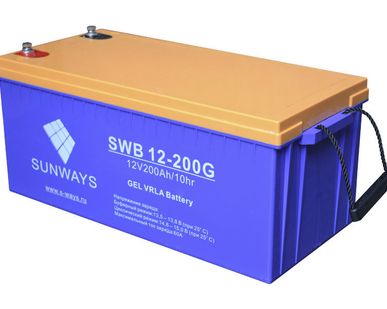 фото Гелевый аккумулятор Sunways SWB 12-200G
