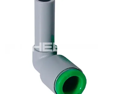 фото T0406L0 - Фитинг - соединитель цанговый угловой из технополимера под трубку 6мм