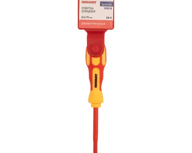 фото Отвёртка диэлектрическая шлицевая SL 3*75мм 12-4711 REXANT