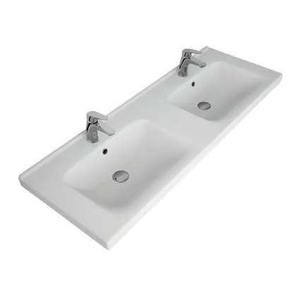 Фото №0 Раковина керамическая Гармония-125 двойная