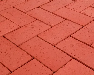 фото Клинкерная брусчатка СТАНДАРТ (красная) 200*100*52