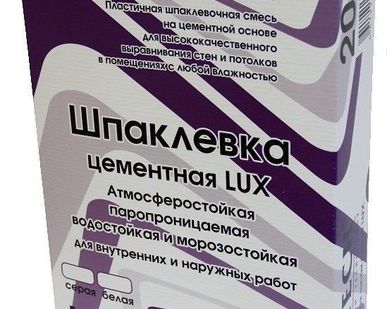 фото Шпаклевка цементная белая IN-Teck Lux, 20кг