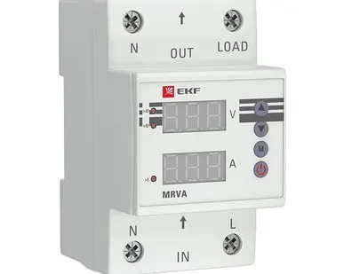 фото Реле напряжения и тока с дисплеем MRVA 32А PROxima EKF MRVA-32A