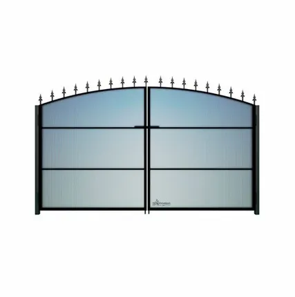 Фото №0 Ворота поликарбонат арка пики