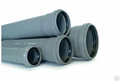 Фото №0 Труба канализационная Ф110 с раструбом L=0.75 м