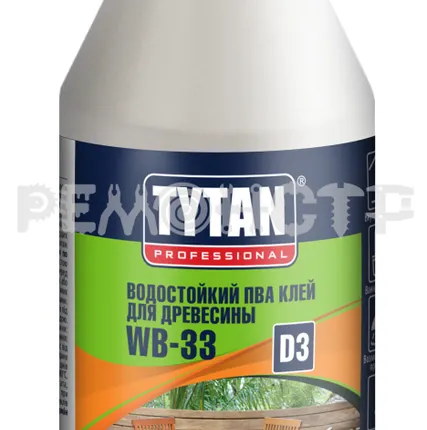 Фото №0 Клей д/древесины 175мл ПВА WB-33 D3 Tytan (42) П ЭК