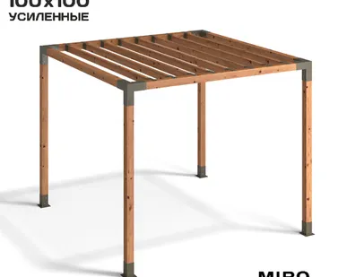 фото Коннекторы для беседки из бруса 100х100 BASE+ мох