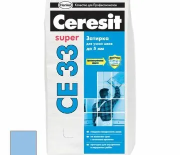 фото Затирка цементная Ceresit CE 33 Super голубая №82 2 кг