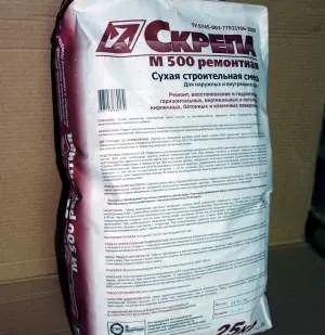 фото Скрепа М 500 (ремонтная) сухая строительная смесь