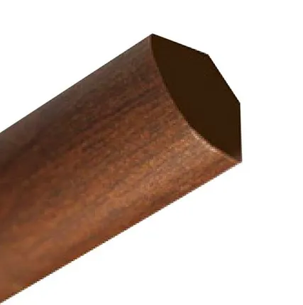 Фото №0 ИДЕАЛ Угол вспененный округлый Четверть 1/4 2,7м Каштан *1/50