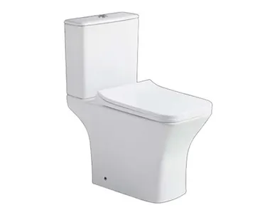 фото Унитаз-безободковый A8859, вып 90 гр., белый, с микролифтом