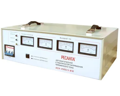 фото Стабилизатор напряжения Ресанта АСН-4500/3-ЭМ