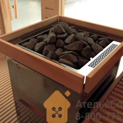 Фото №2 Печь каменка Sawo Taurus TAU 90 NS-G-P (ТЭНы не касаются камней, удобное обслуживание для общественных, без блока и пульта)