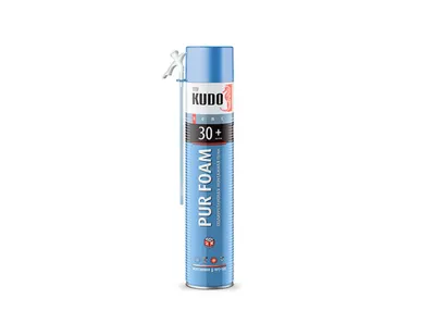 фото Пена монтажная профессиональная Kudo Home 65, всесезонная, 1000 мл (вес брутто 896 гр)