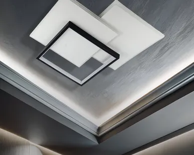 фото Светильник светодиодный Brilliant light LI8019-485, пульт ДУ 124W, 485*475*55, цвет белый, черный