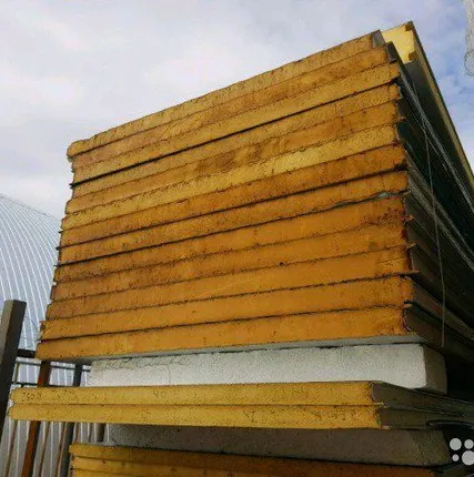 Фото №0 Сэндвич-панель для холодильных камер PIR 80 мм 2,34 м